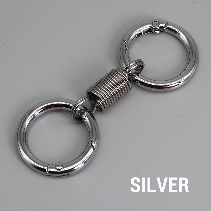 (š„2024Last Day Promotion - 49% off)Nordic Retro Spring Double Ring Keychain